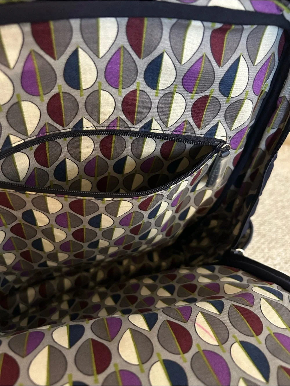 Vera Bradley Classic Navy Blue Quilted Commuter Backpack